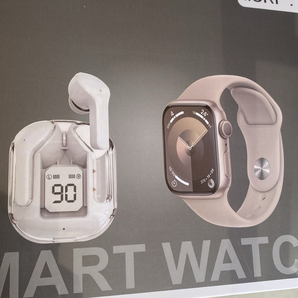 D300 8-in-1 Smart Watch with AirPods, New in sealed Box, Unisex - Picture 2 of 6